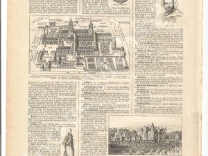 French dictionary pages, Letter A, Larousse, alphabet, printable, digital vintage ephemera