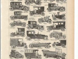 Letter A images, 1922 Larousse dictionary,