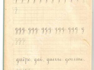 printable cursive french handwriting