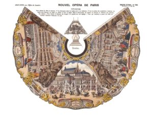 Printable Opera de Paris lampshade, Epinal, paper cut out, digital download, French vintage