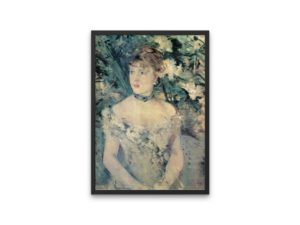 Berthe Morisot print, Jeune femme en toilette de Bal, 1879, France, Impressionist Art