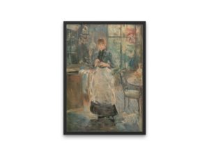 Berthe Morisot print, Dans la salle a manger, France, Impressionist Art