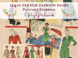 printable 1940 fashion paris