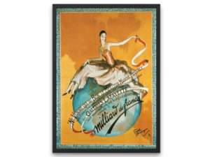 Galeries Lafayette, Paris, vintage advertising poster, French decor, wall art