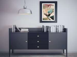 Nice Air Show, 1910, vintage advertising poster, French decor, framing, wall art